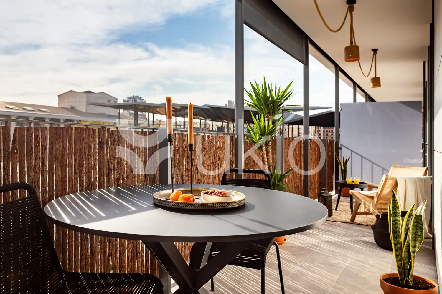 Terrassa de Apartament de lloguer en Barcelona amb Aire condicionat, Terrassa i Moblat
