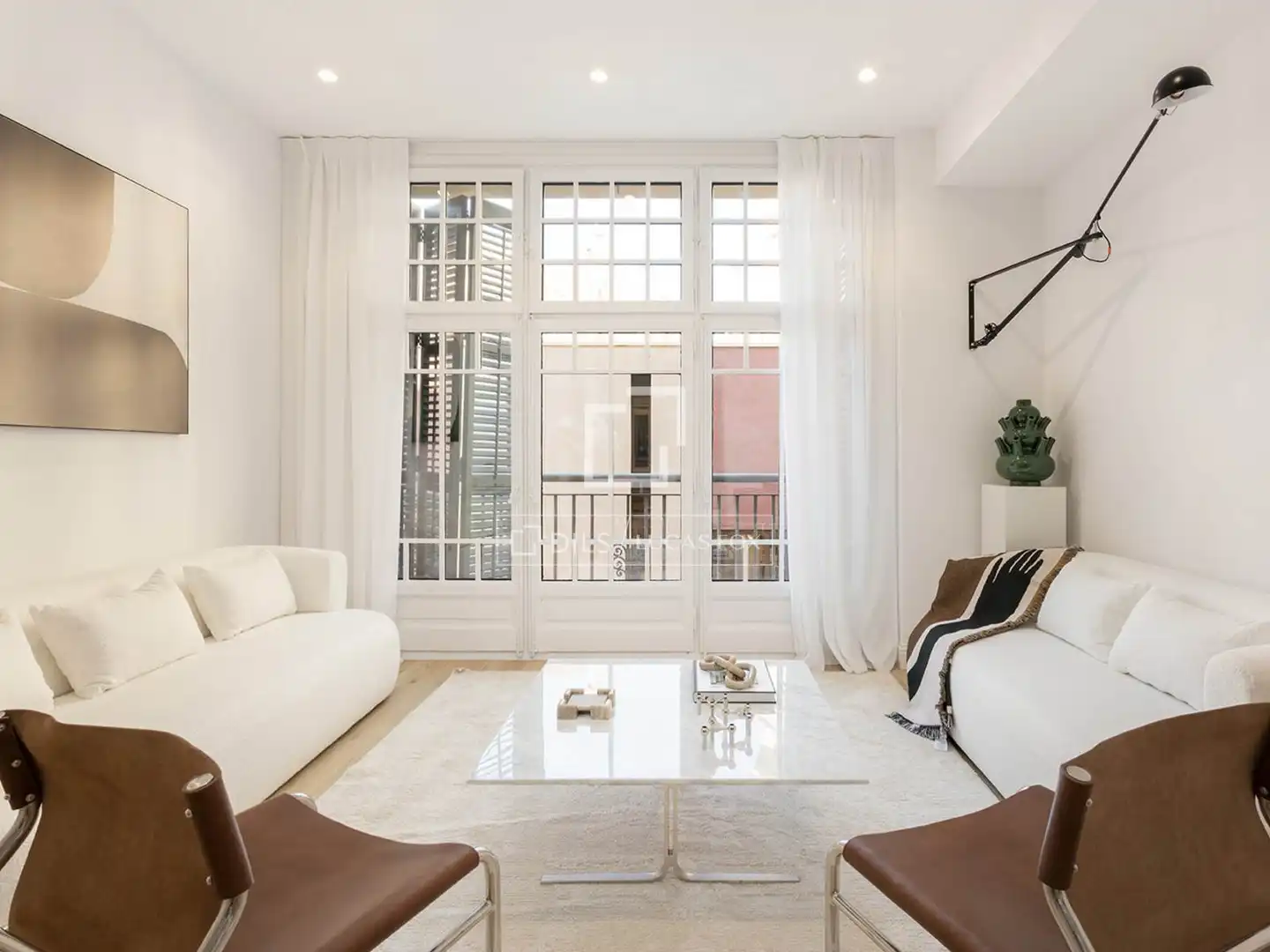 Sala de estar de Piso en venta en Barcelona con Aire acondicionado, Calefacción y Parquet
