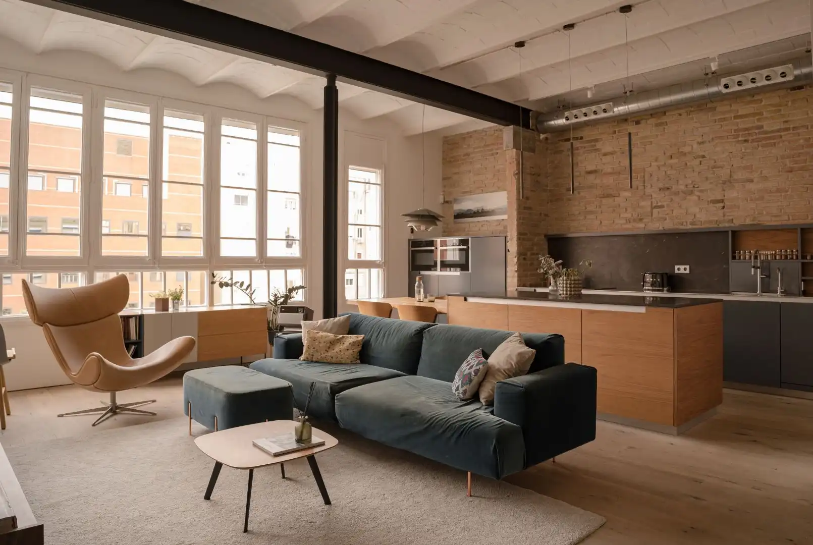 Sala de estar de Piso en venta en Barcelona con Aire acondicionado, Calefacción y Parquet