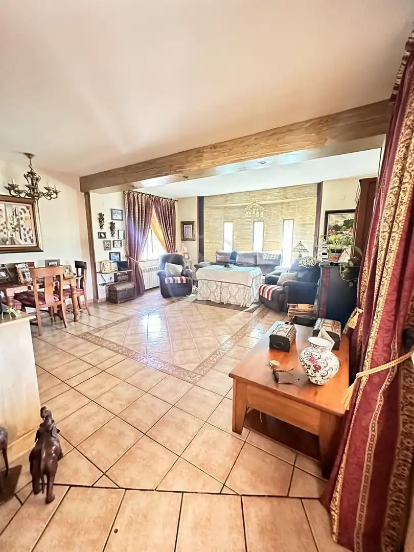 Sala d'estar de Finca rústica en venda en Linares amb Jardí privat, Terrassa i Piscina
