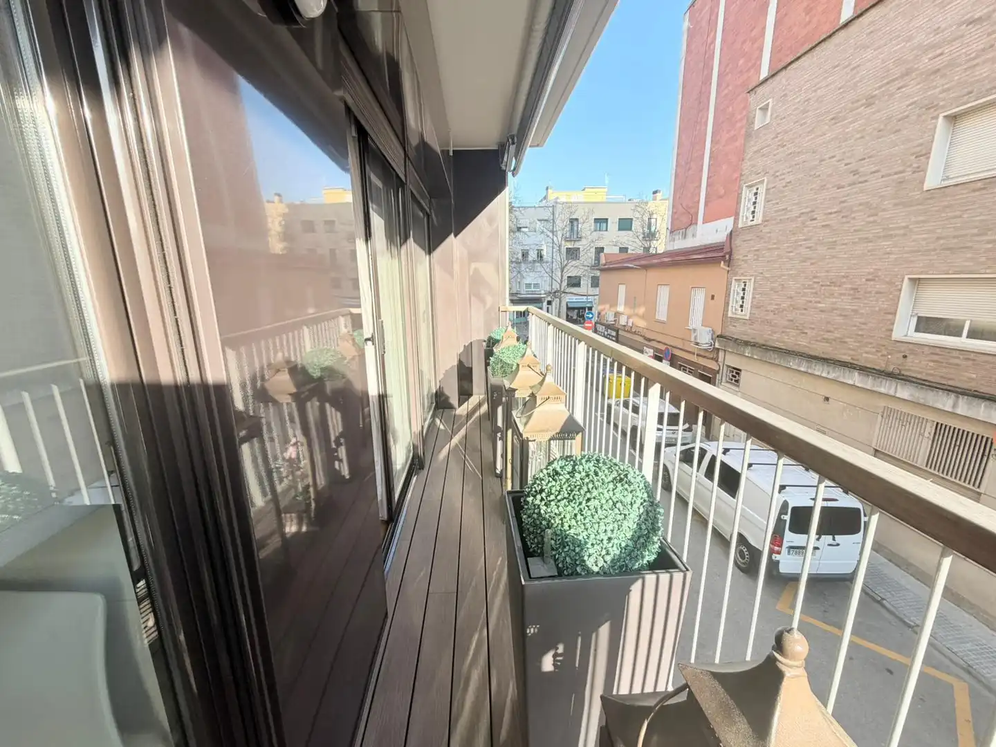 Balcony of Flat for sale in Terrassa  with Air Conditioner, Heating and Parquet flooring
