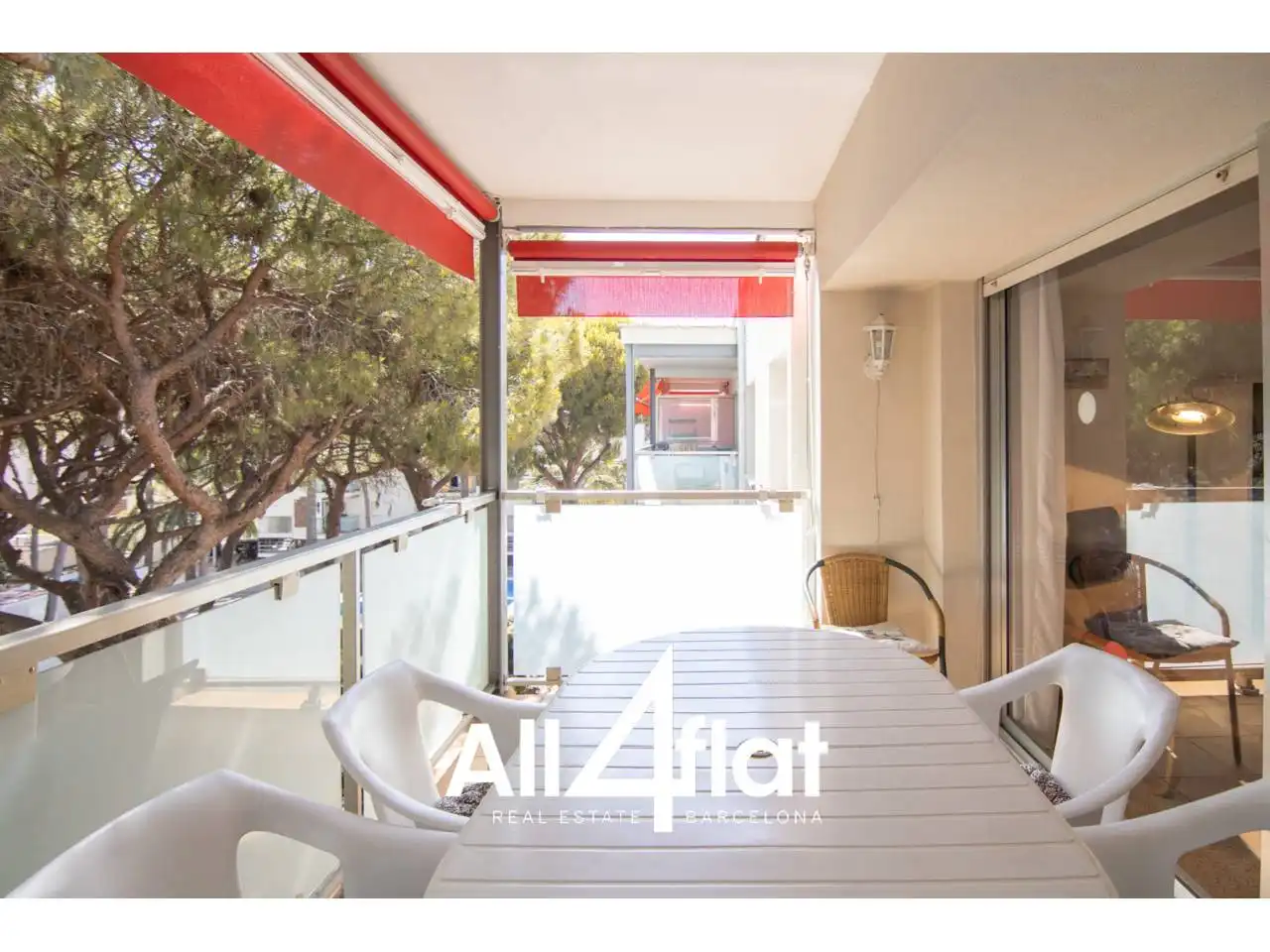 Balcony of Flat for rent in Castelldefels  with Air Conditioner, Furnished and Balcony