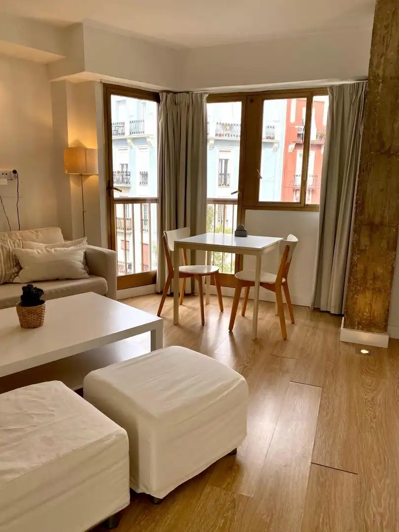 Living room of Apartments for sale in Valencia  with Air Conditioner, Heating and Furnished