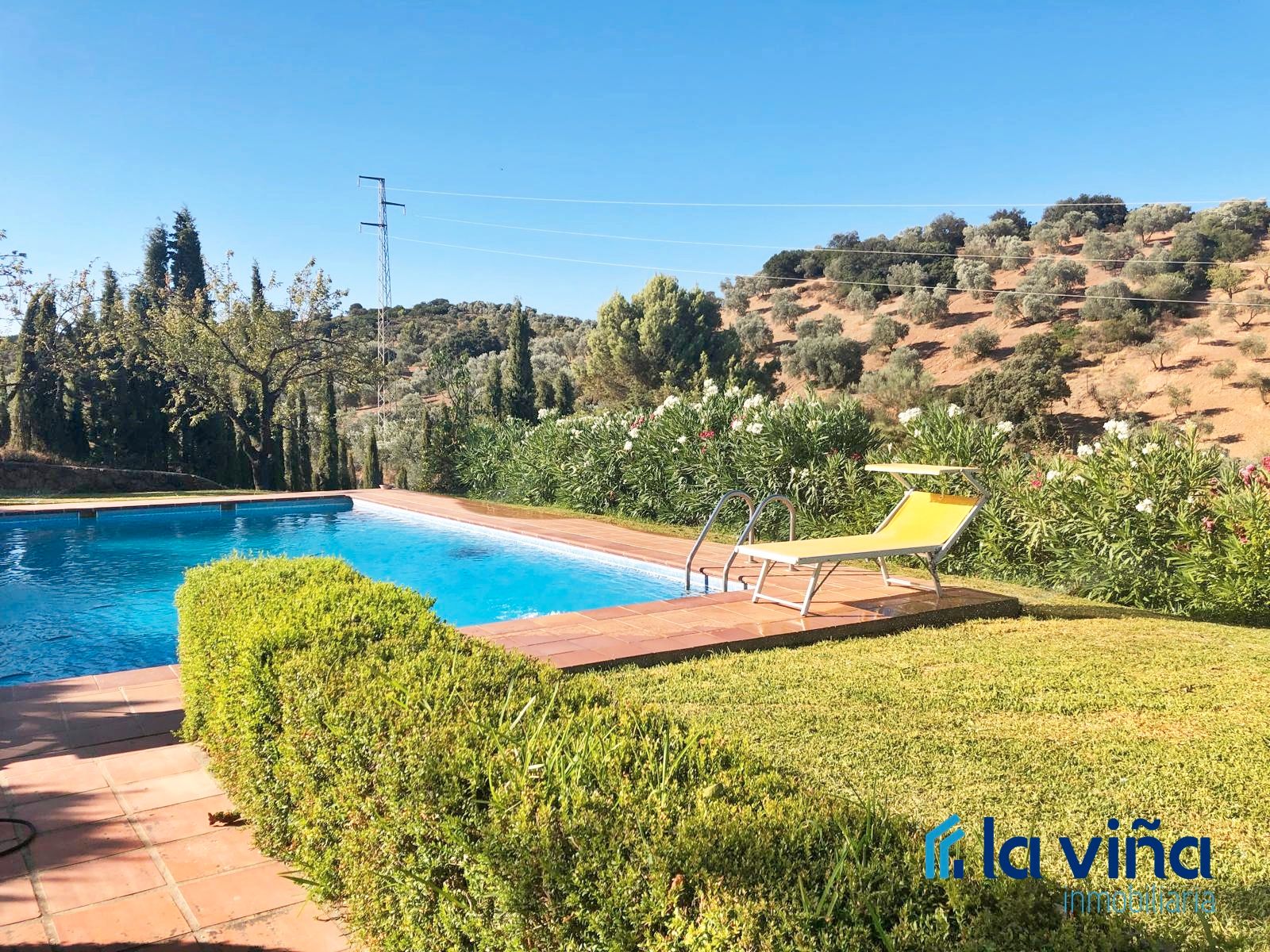 Swimming pool of House or chalet for sale in Villanueva del Rosario  with Air Conditioner, Private garden and Storage room