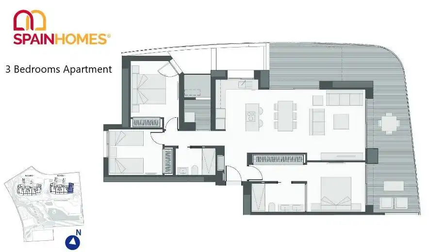 Apartment with terrace for sale in Playa de Poniente, imagen 17