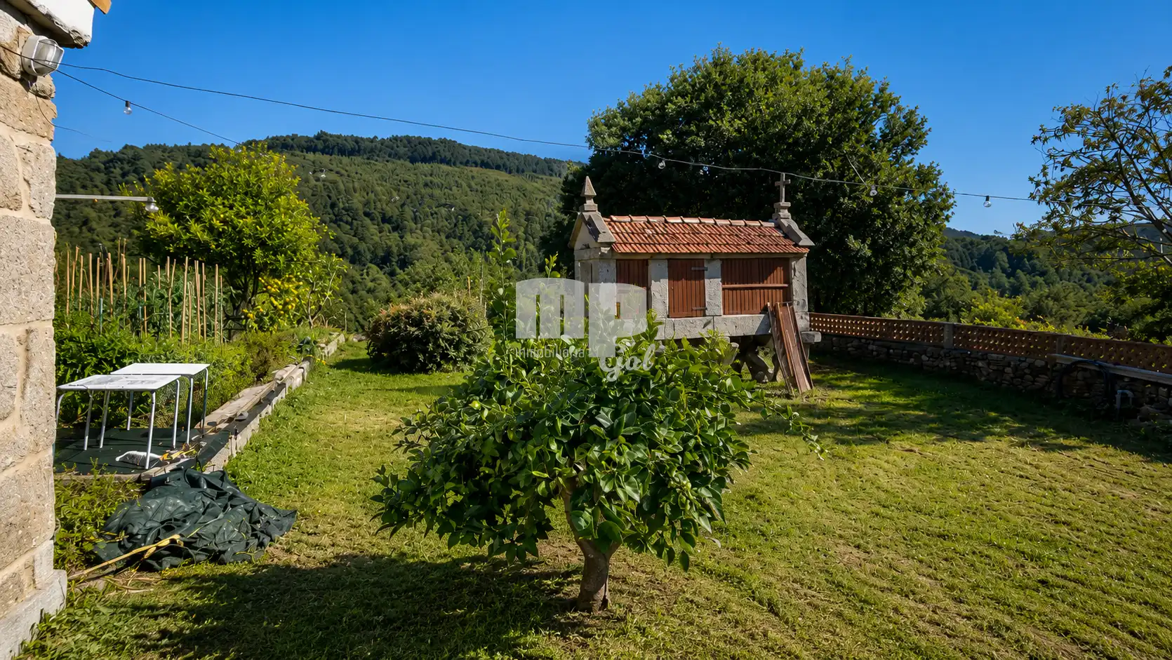 Garden of Country homes for sale in Pazos de Borbén  with Storage room