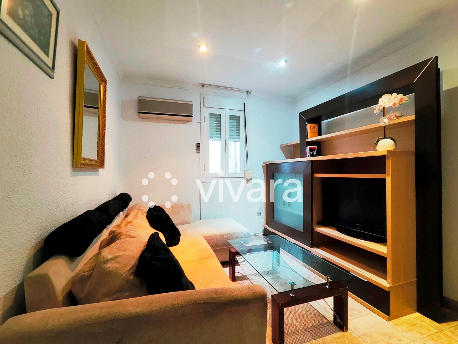 Sala d'estar de Pis de lloguer en  Madrid Capital amb Moblat