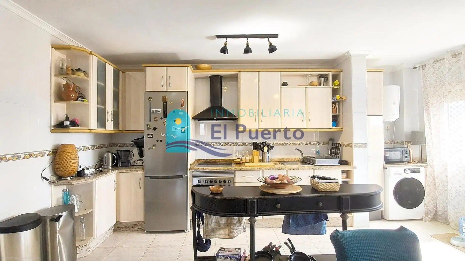 Kitchen of Flat for sale in Mazarrón  with Air Conditioner, Terrace and Furnished
