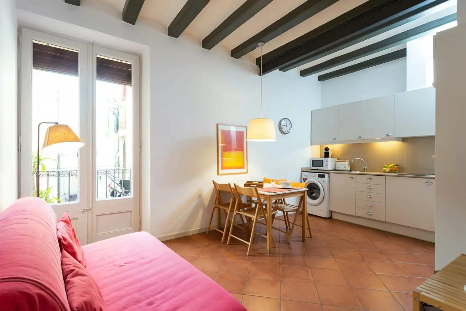 Habitación de Piso de alquiler en Barcelona con Aire acondicionado, Calefacción y Lavadora