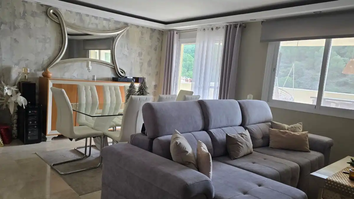Sala d'estar de Àtic en venda en Mijas amb Aire condicionat, Calefacció i Terrassa