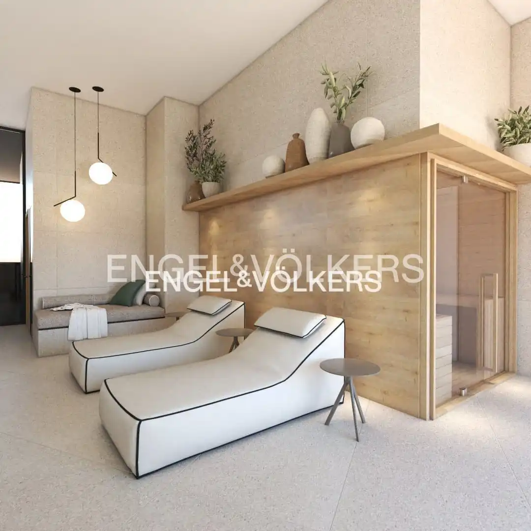 Sala d'estar de Àtic en venda en Cubelles amb Aire condicionat, Calefacció i Terrassa