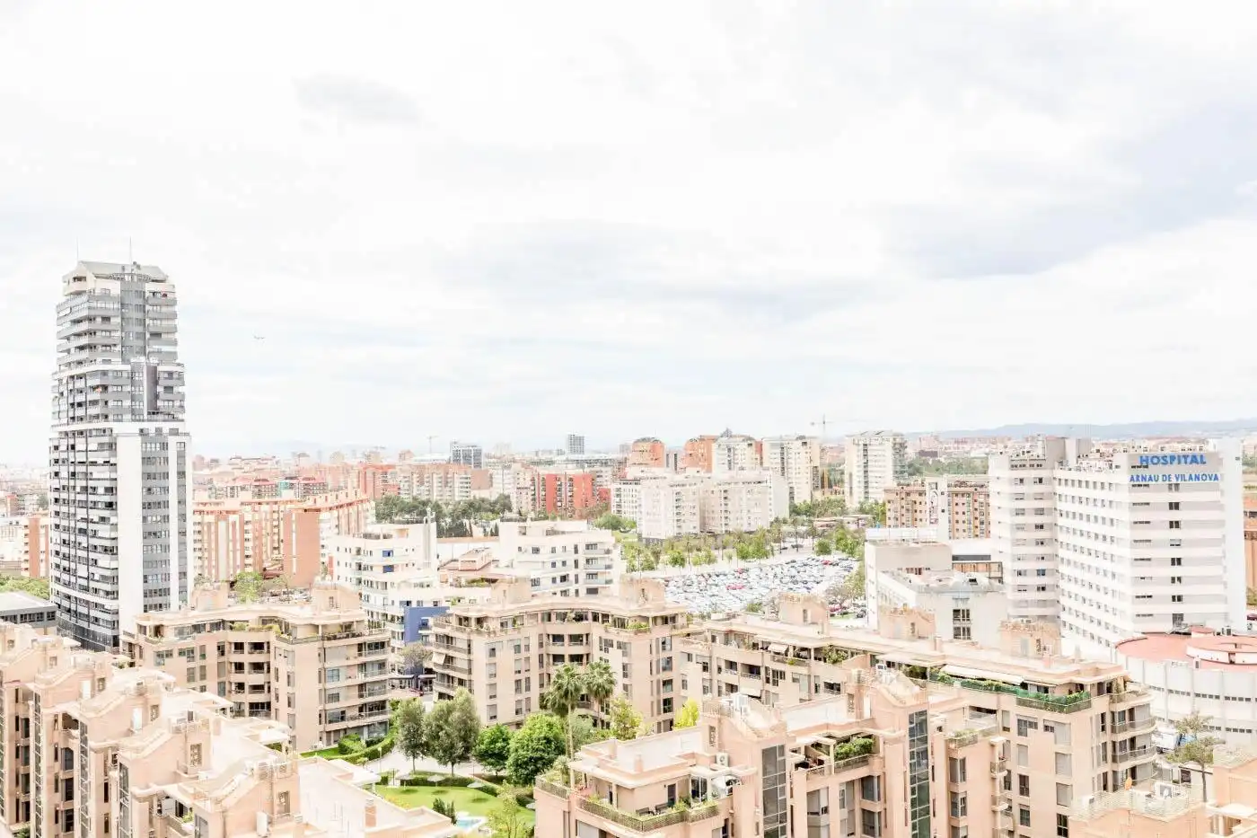 Habitación de Apartamento de alquiler en Valencia con Aire acondicionado, Calefacción y Amueblado