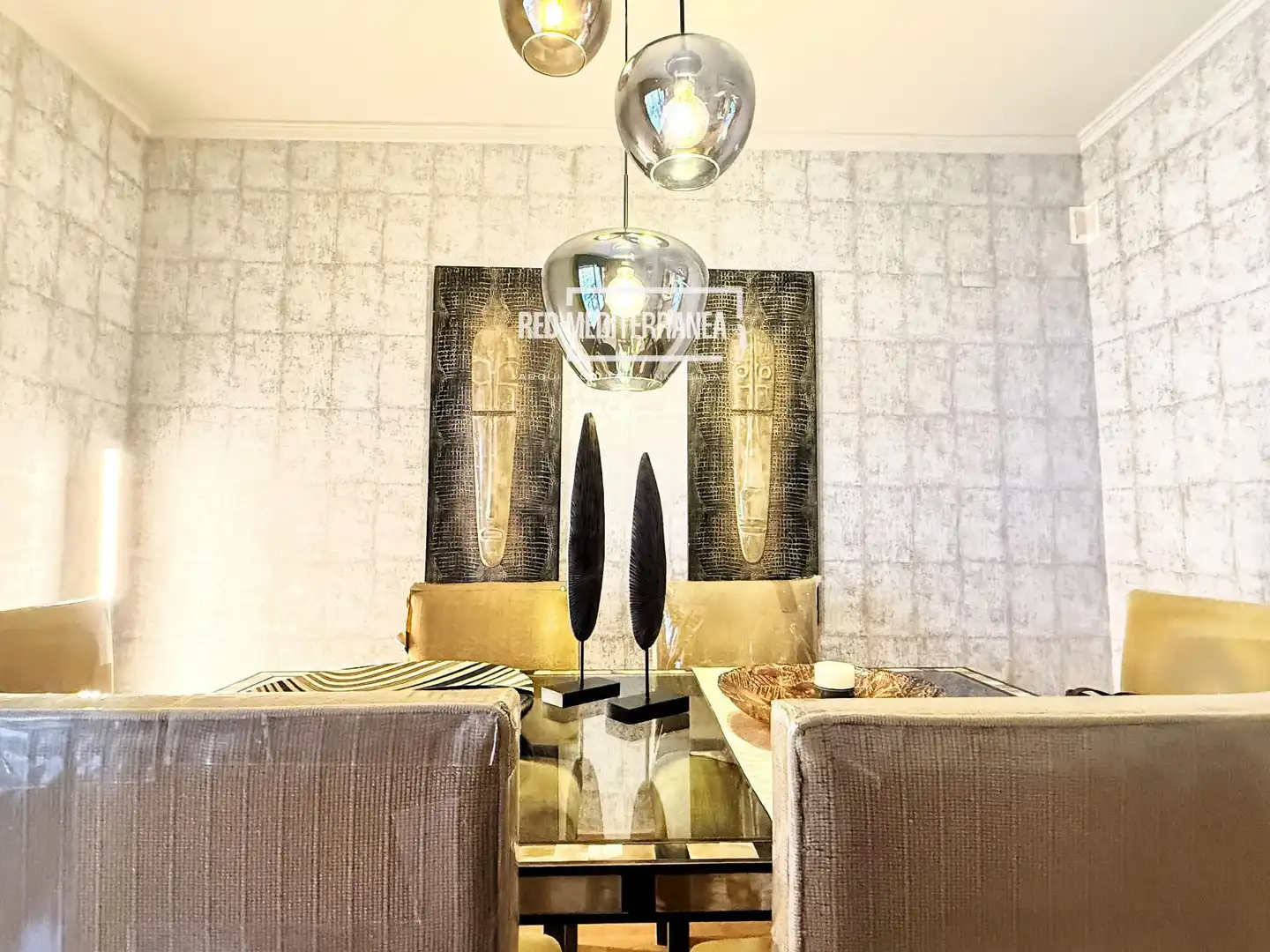 Dining room of Flat for sale in Gandia  with Air Conditioner, Heating and Parquet flooring