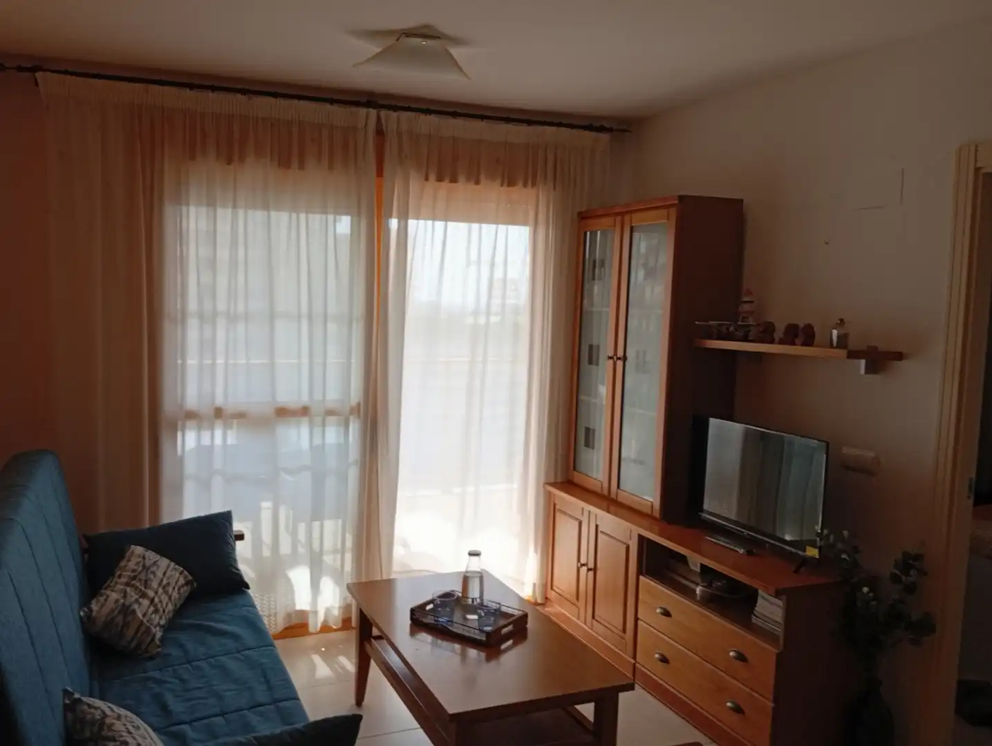 Sala de estar de Apartamento en venta en Calpe / Calp con Aire acondicionado, Calefacción y Jardín privado