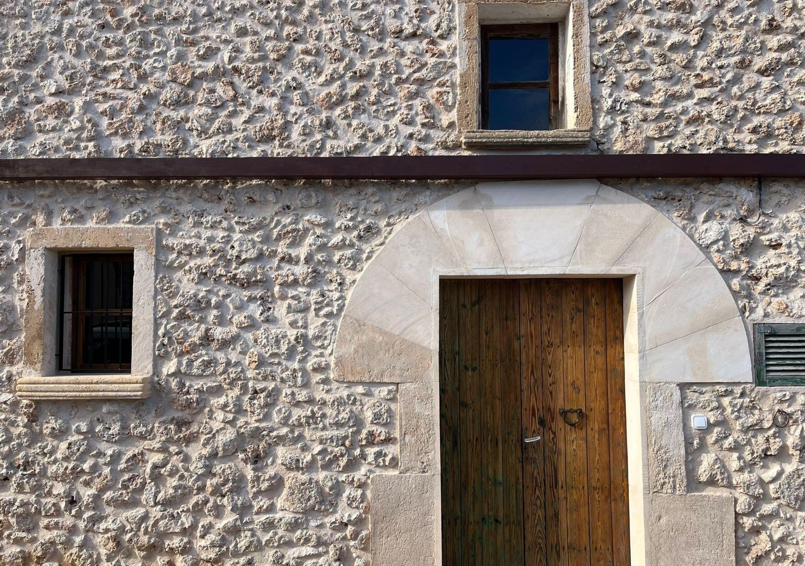 Exterior view of Single-family semi-detached to rent in Ariany  with Air Conditioner and Swimming Pool