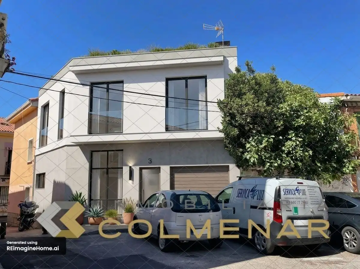 Vista exterior de Casa adosada en venda en Colmenar Viejo amb Jardí privat i Traster