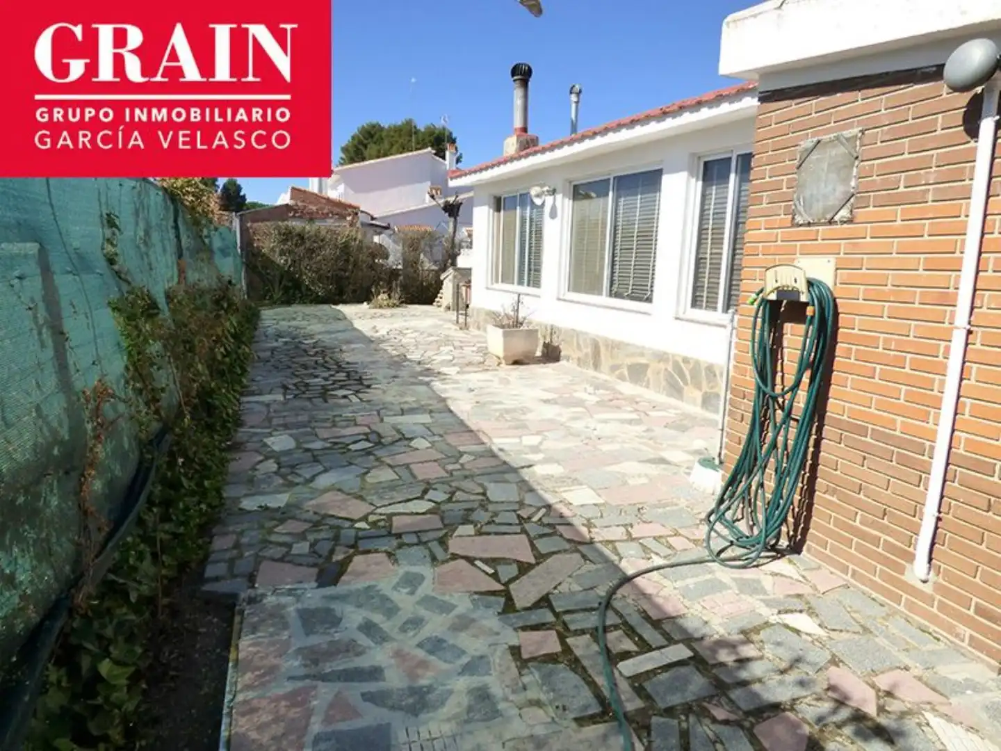 Vista exterior de Casa o chalet en venta en Albacete con Calefacción, Jardín privado y Piscina