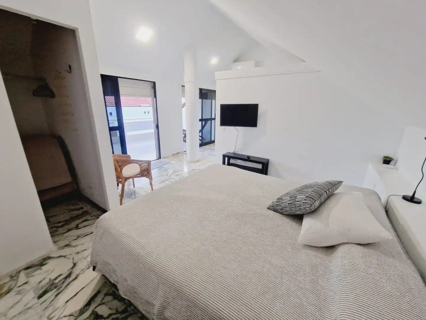 Schlafzimmer von Haus oder Chalet zur Miete in San Bartolomé de Tirajana mit Klimaanlage, Terrasse und Abstellraum