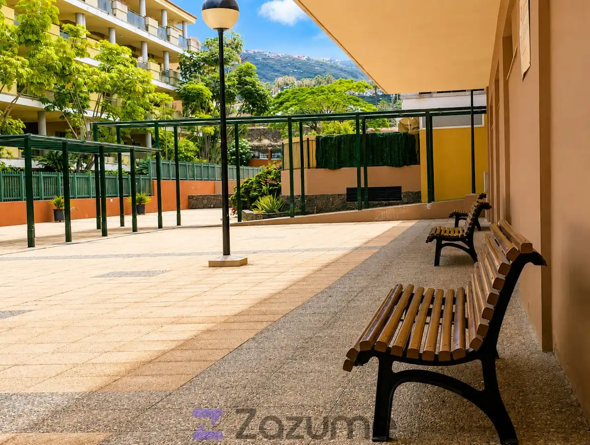 Terrace of Flat for rent in Puerto de la Cruz  with Air Conditioner, Private garden and Terrace