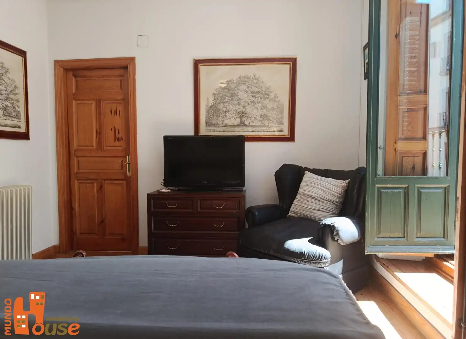 Schlafzimmer von Wohnung zum Verkauf in Real Sitio de San Ildefonso mit Heizung und Balkon