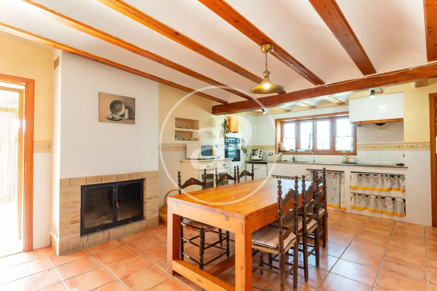 Cuina de Finca rústica en venda en Alicante / Alacant amb Calefacció, Jardí privat i Terrassa
