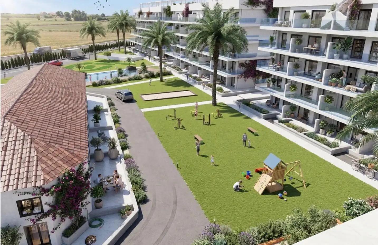 Vista exterior de Apartament en venda en Guardamar del Segura amb Aire condicionat, Calefacció i Jardí privat
