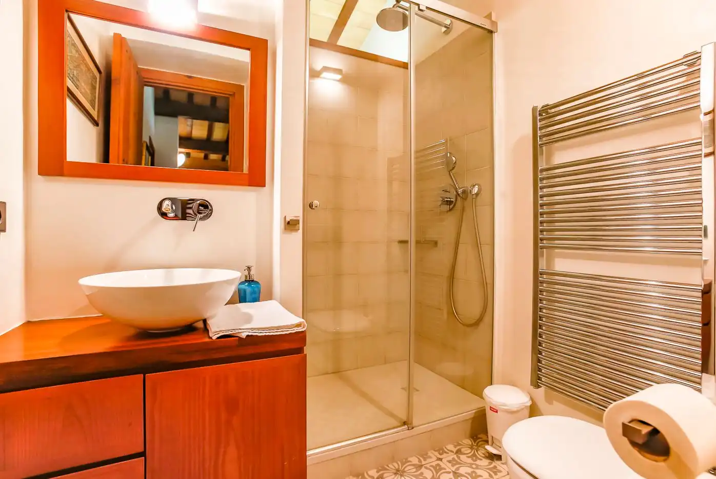 Bathroom of Country homes for sale in Montagut i Oix  with Private garden, Terrace and Swimming Pool