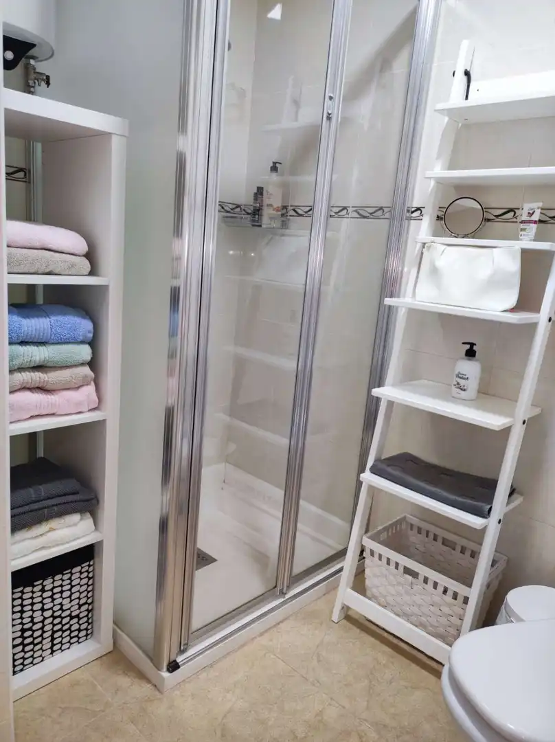 Bathroom of Study for rent in Algarrobo  with Air Conditioner, Swimming Pool and Furnished