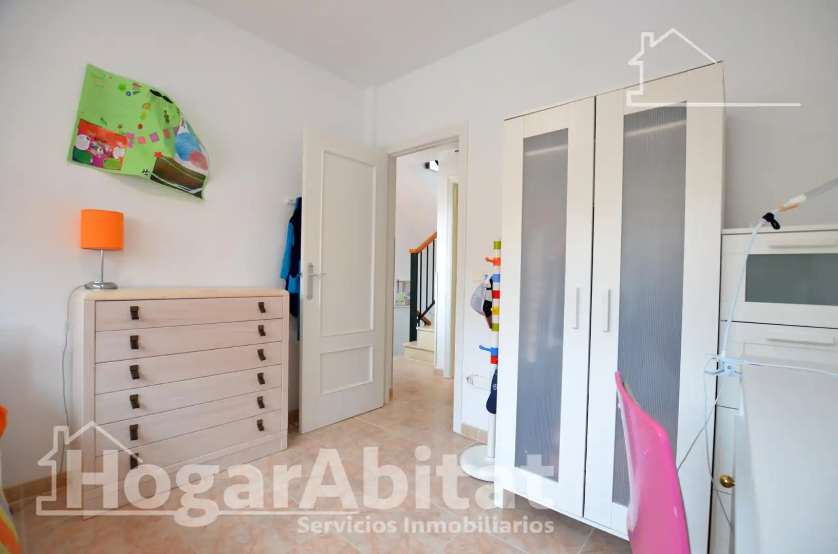 Schlafzimmer von Einfamilien-Reihenhaus zum Verkauf in Cullera mit Privatgarten, Terrasse und Abstellraum