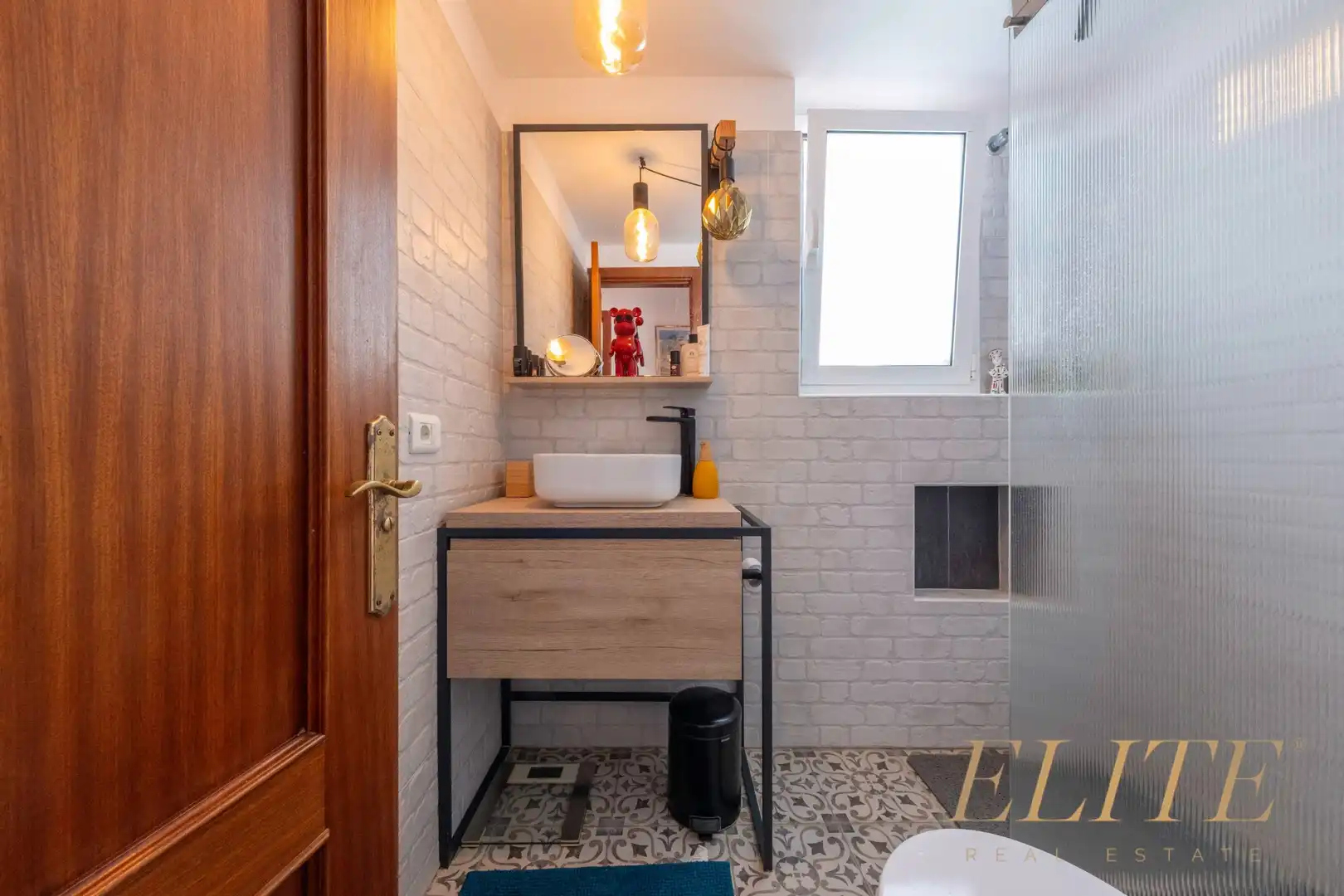 Badezimmer von Einfamilien-Reihenhaus zum Verkauf in Mogán mit Klimaanlage, Heizung und Terrasse