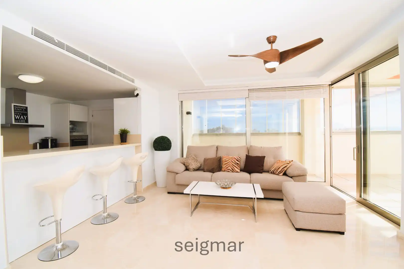 Sala de estar de Ático en venta en Villajoyosa / La Vila Joiosa con Aire acondicionado, Calefacción y Terraza