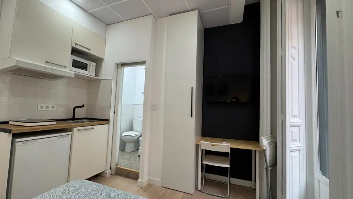Küche von Wohnung zur Miete in Madrid mit Klimaanlage, Heizung und Möbliert
