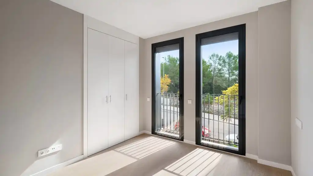 Schlafzimmer von Wohnungen zum Verkauf in  Palma de Mallorca mit Klimaanlage, Heizung und Terrasse