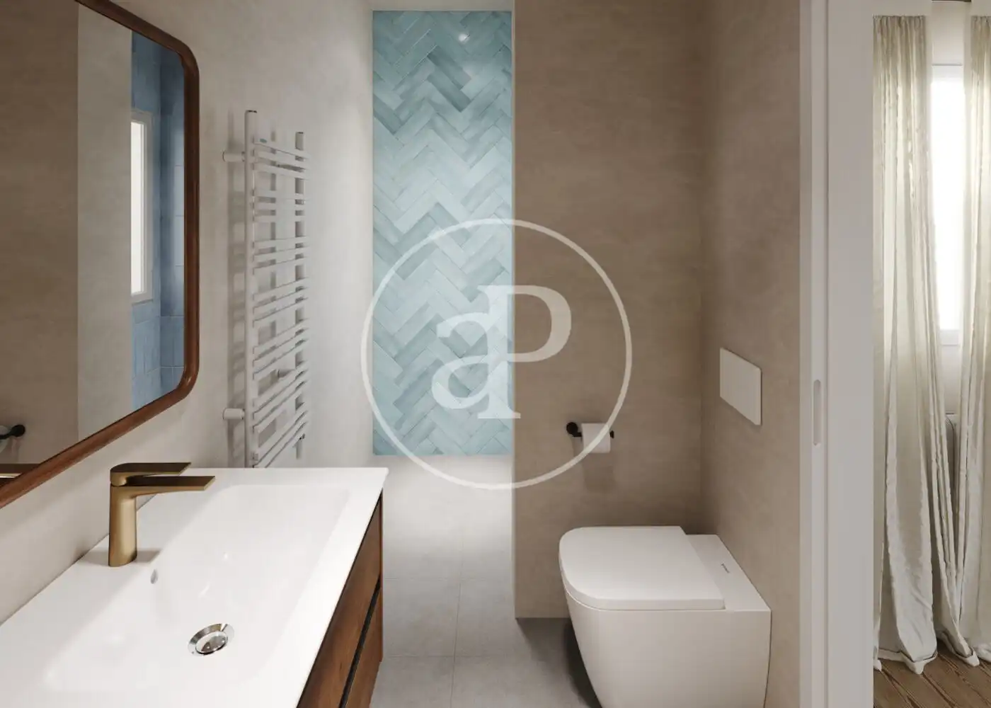 Baño de Ático en venta en Madrid con Aire acondicionado, Calefacción y Terraza