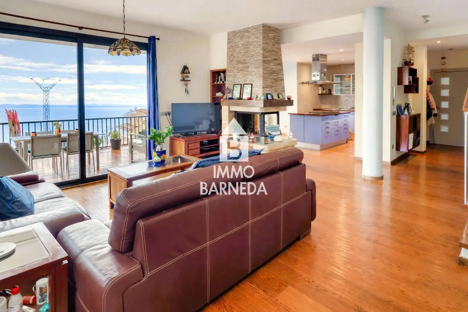 Sala de estar de Casa o chalet en venta en Roses con Calefacción, Jardín privado y Parquet