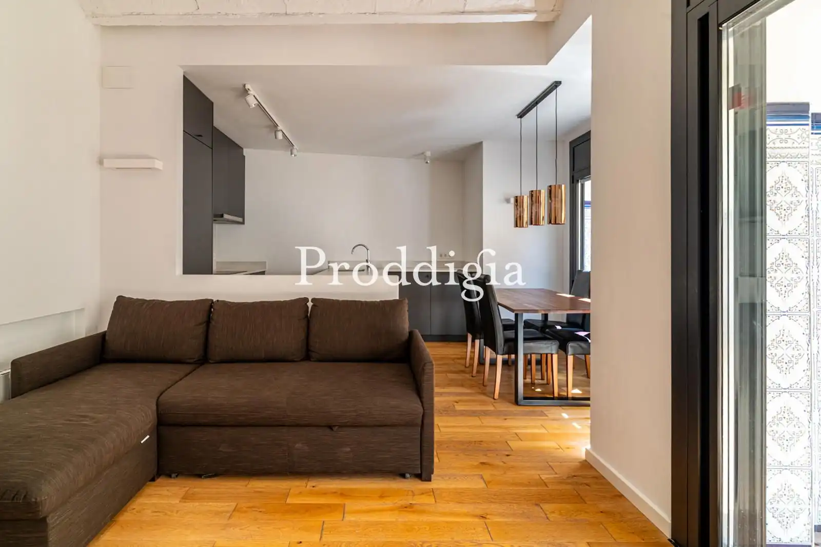Living room of Flat for rent in Barcelona  with Air Conditioner, Terrace and Storage room