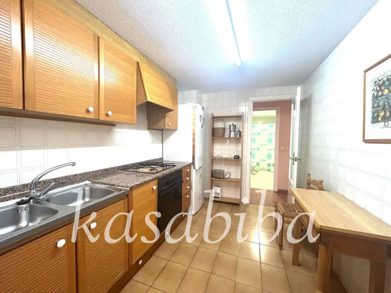 Kitchen of Flat for rent in Valencia  with Heating, Furnished and Balcony
