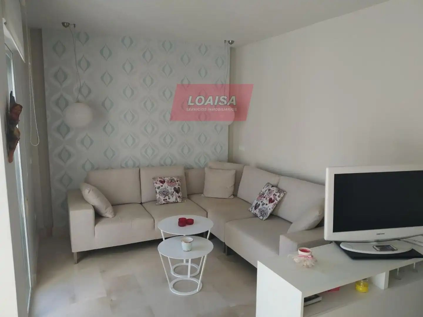 Sala de estar de Piso en venta en Mojácar con Aire acondicionado, Calefacción y Terraza