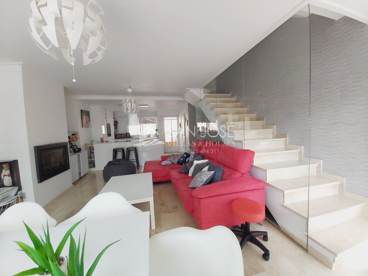 Living room of Houses for sale in Hondón de las Nieves / El Fondó de les Neus  with Heating, Terrace and Storage room