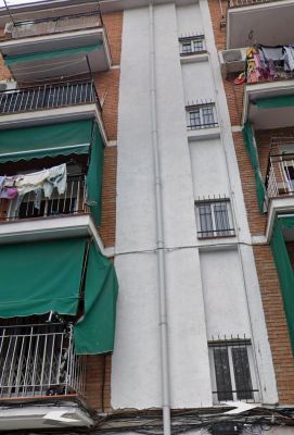 Vista exterior de Piso en venta en  Madrid Capital con Terraza y Amueblado