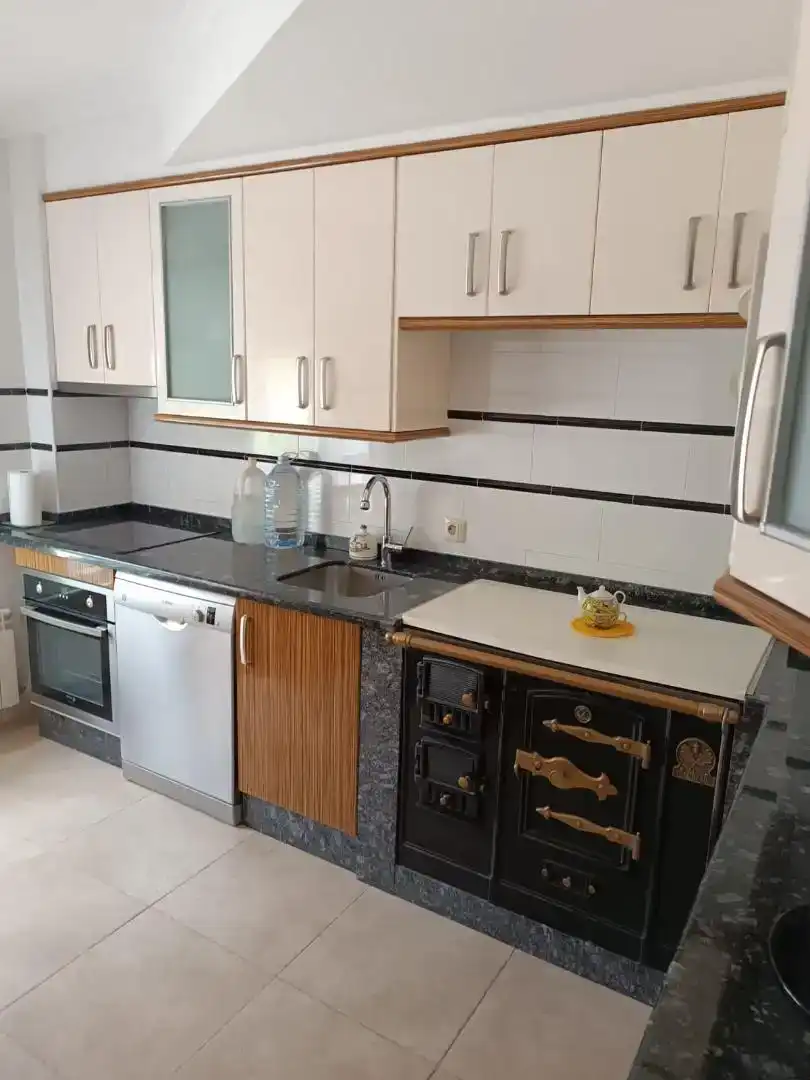 Cocina de Piso en venta en Riello con Trastero, Amueblado y Horno