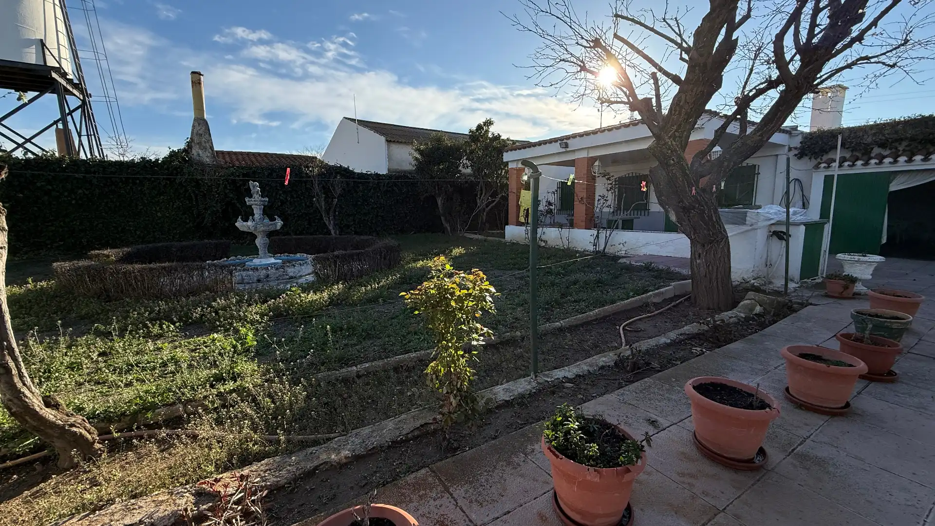 Jardí de Casa o xalet en venda en Barrax amb Calefacció, Piscina i Moblat