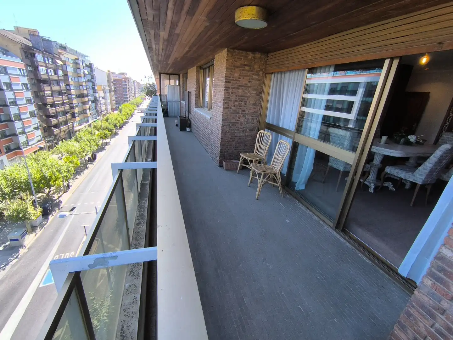 Terrasse von Wohnung zum Verkauf in Palencia mit Heizung, Terrasse und Ofen