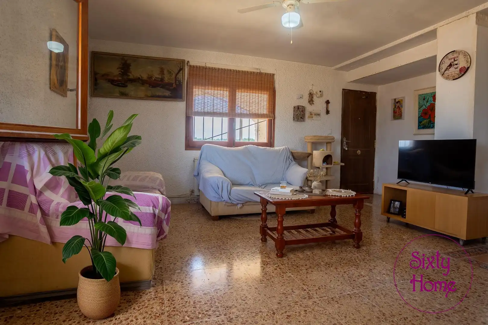 Sala de estar de Casa o chalet en venta en Belchite con Calefacción, Jardín privado y Terraza