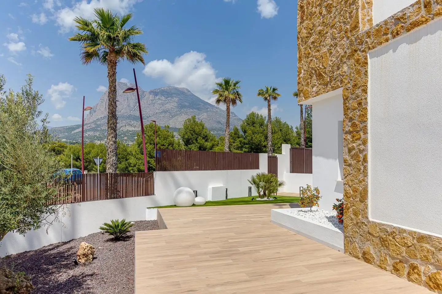 Jardín de Casa o chalet en venta en Finestrat con Jardín privado, Terraza y Piscina