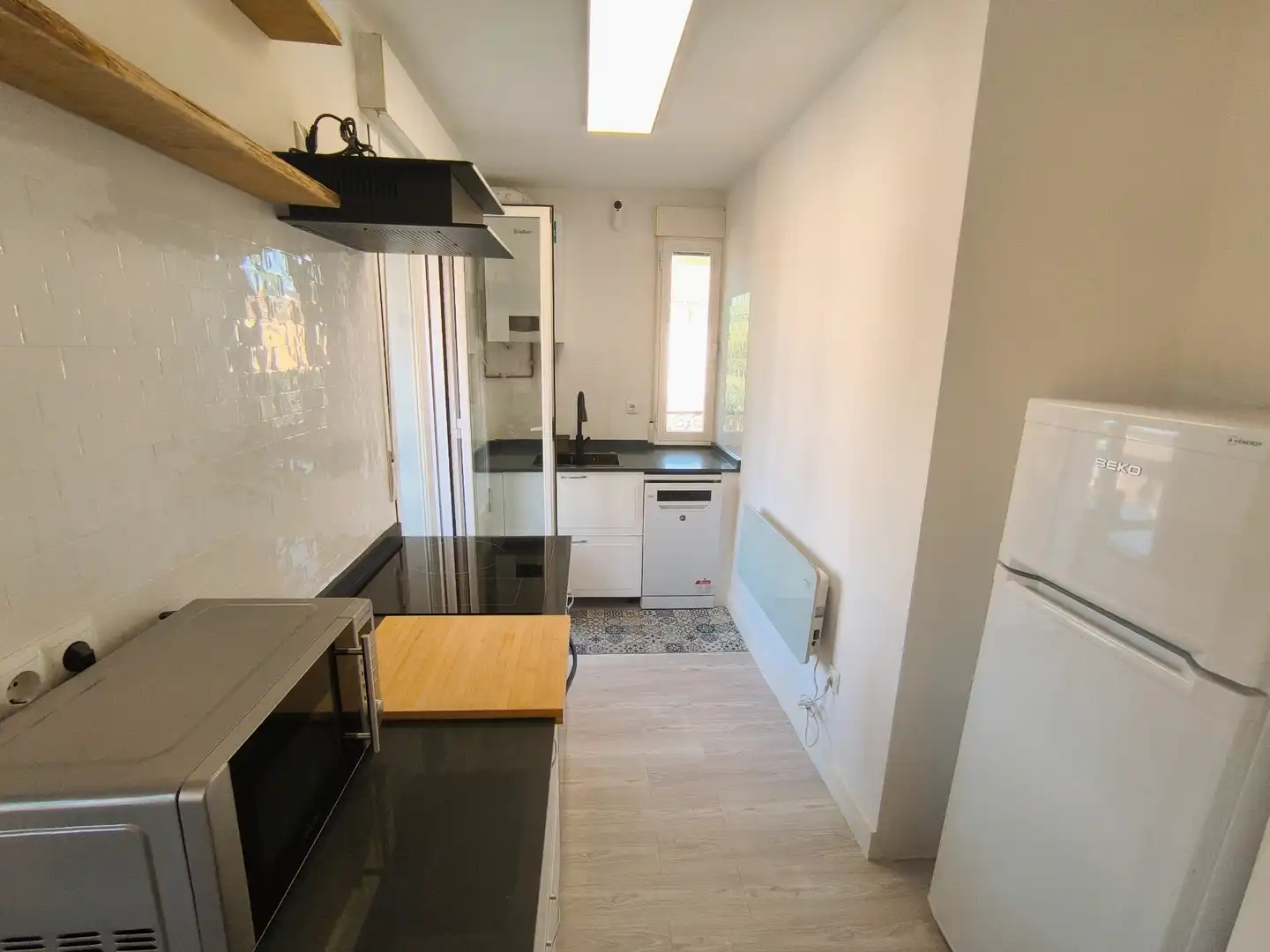 Küche von Wohnung zur Miete in Palencia mit Heizung, Parkett und Terrasse
