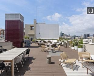 Terrace of Flat to rent in  Barcelona Capital  with Air Conditioner, Heating and Furnished