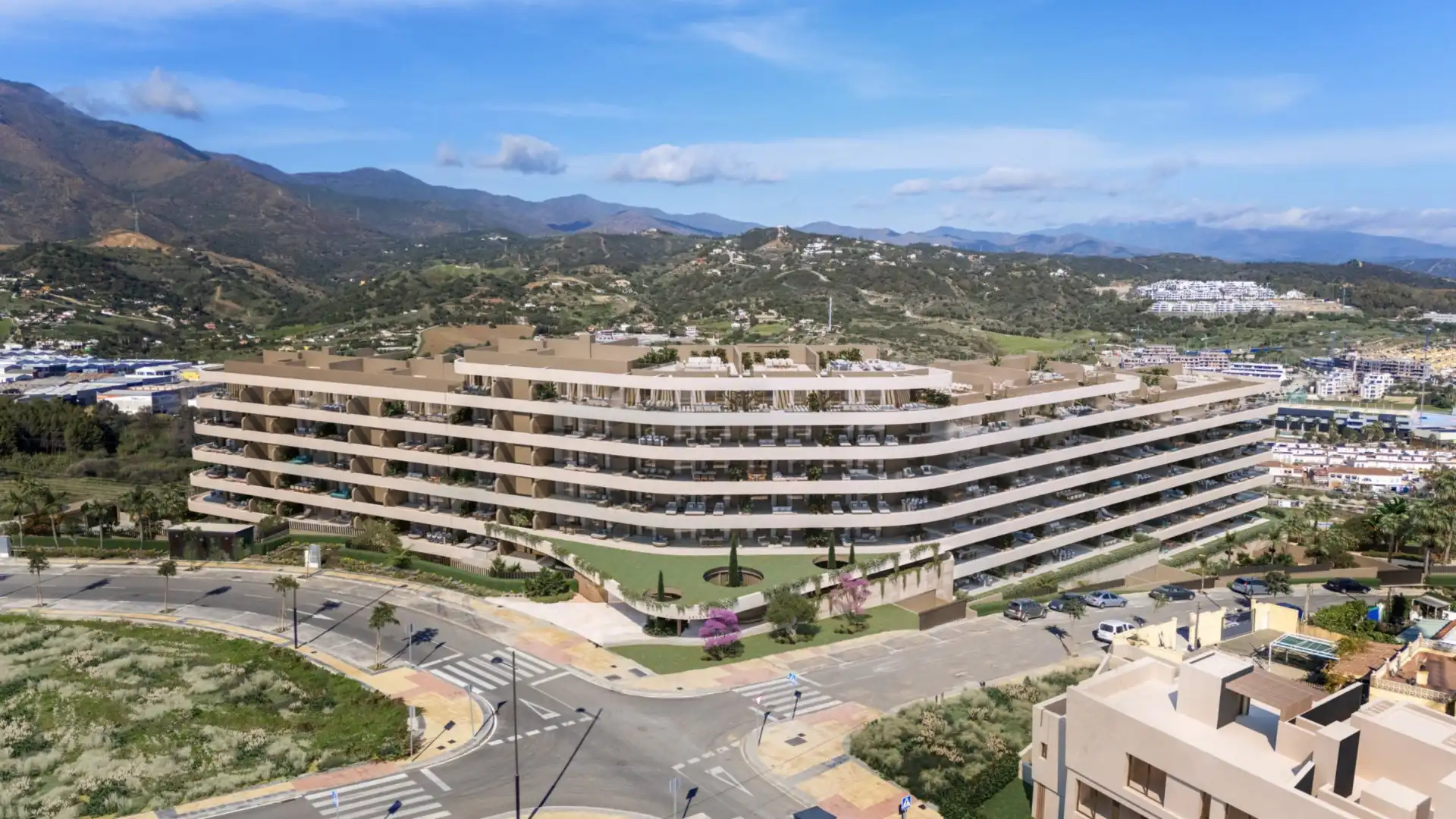 Vista exterior de Ático en venta en Estepona con Aire acondicionado, Terraza y Piscina