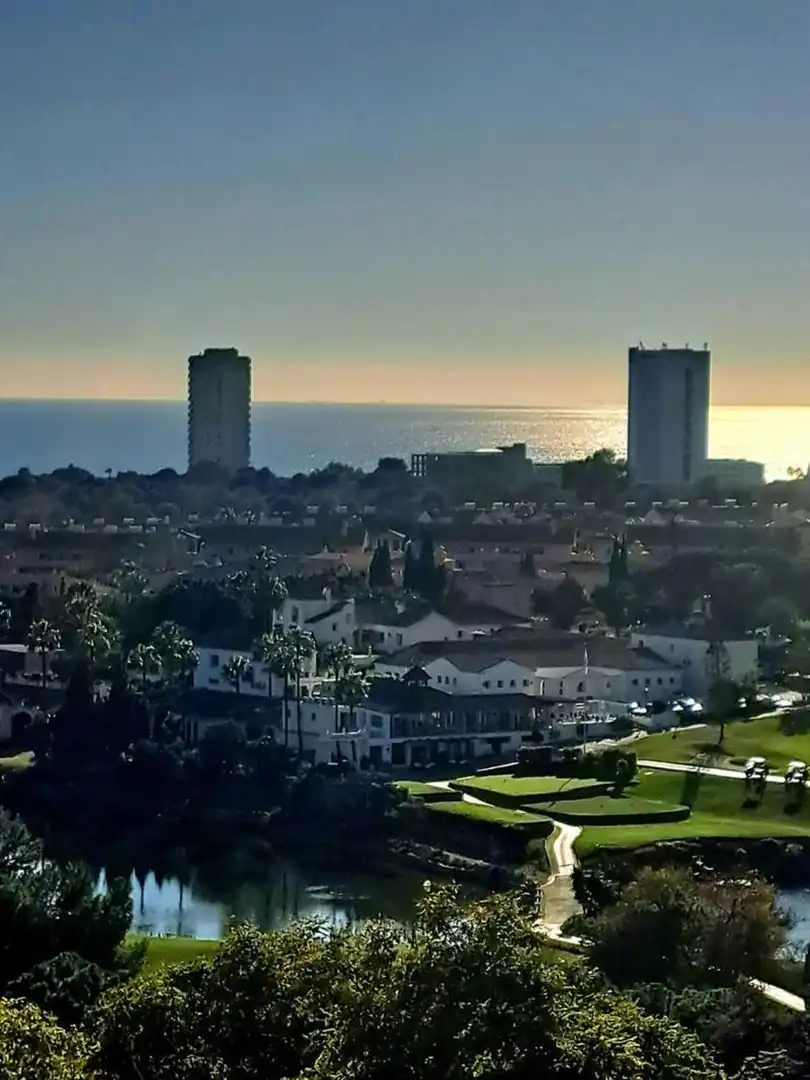 Vista exterior de Àtic en venda en Marbella amb Aire condicionat, Terrassa i Piscina