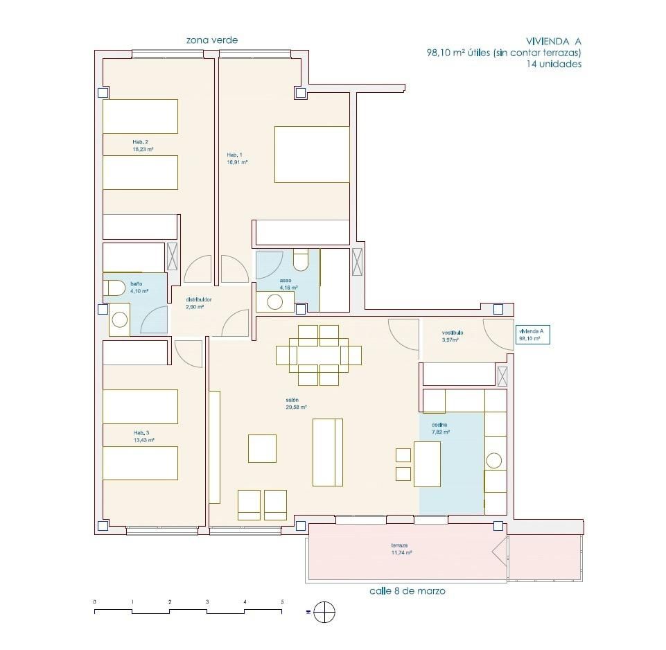 Flat for sale in León Capital   with Heating, Terrace and Storage room